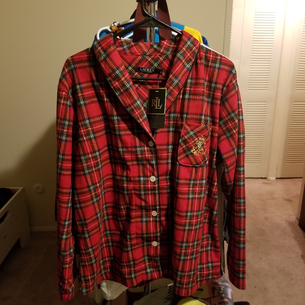 BNWT Lauren by Ralph Lauren Pajama Top L